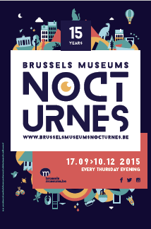 Affiche des Nocturnes des Musées Bruxellois